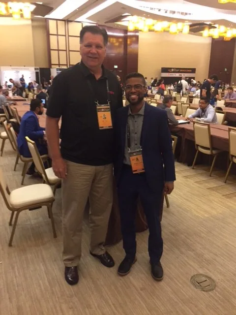 GTM Managing Member Mark Brodie with Florencio Venté Coha, AG Logistics (Colombia)