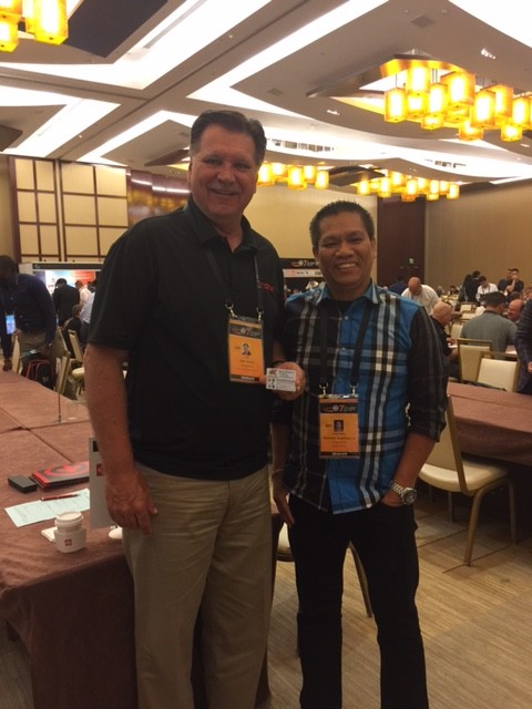 GTM's Mark Brodie with Max Gulmayo of AGX Express Philippines