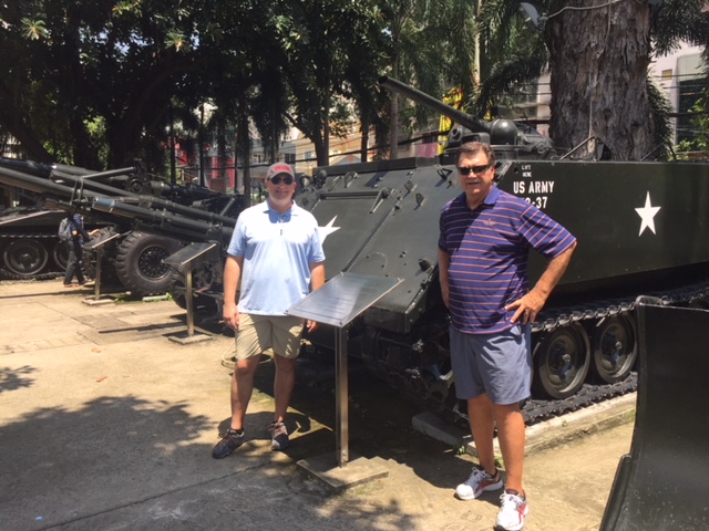 GTM Managing Members Robert Gruschow and Mark Brodie at the War Remnants Museum.